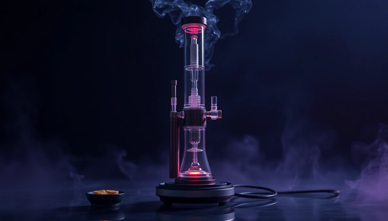 Experience the potent flavor of concentrates with a modern electric dab rig, showcasing sleek design and advanced features.